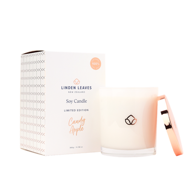 Linden Leaves Limited Edition Candy Apple Soy Candle, 300gm