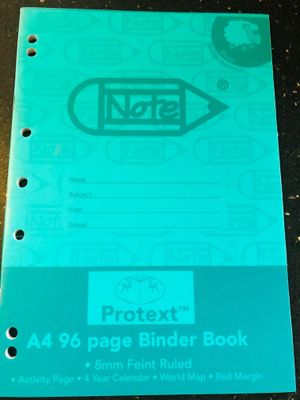 1158 A4 96pg Binder Book