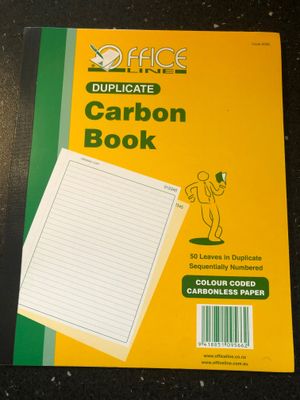 9566 10 x 8 Carbon Book 50/s Dup