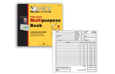 9603 8 x 8 Multipurpose Book 50/s Trip