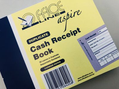 8404 A4 Aspire Cash Receipt Book Dup 50/s