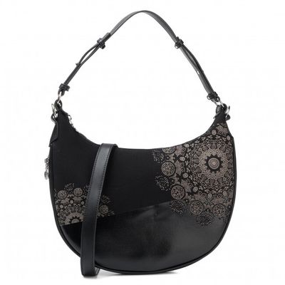 SALE - (Was $189) Desigual - Black With Detailing Cross Body Bag