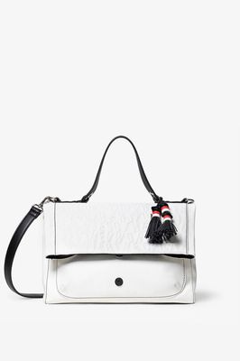 SALE - (Was $249) Desigual - White Raised Lettering Handbag