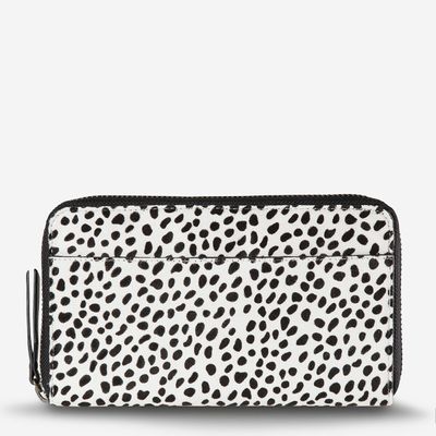 Status Anxiety Delilah Snow Cheetah Leather Wallet
