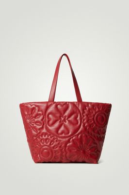 SALE - (Was $249) Desigual Red Embossed Shopper Bag