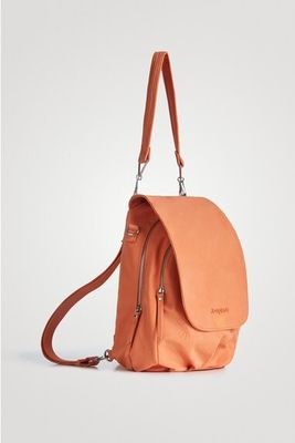 Desigual Peach Large Multi-Position Backpack