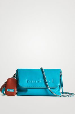SALE - (Was $229) Desigual Turquoise Logo Sling Bag