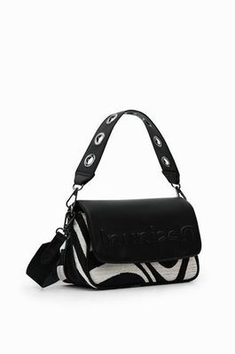 Desigual Small Half Logo Zebra Crossbody Bag
