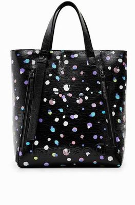 Desigual Polka Dot/Black Shopper Bag