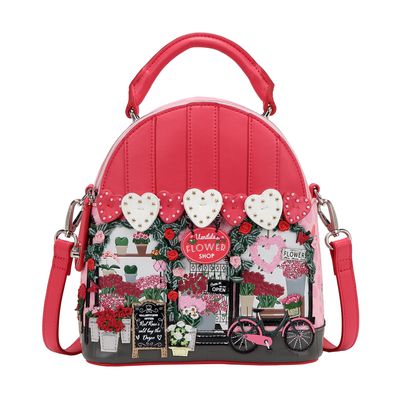 Vendula Pink Flower Shop Nova Mini Backpack