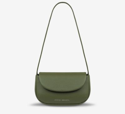 Status Anxiety One Of These Days Khaki Shoulder Bag