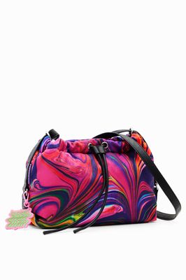 Desigual Pink-Purple Psychedelic Medium Crossbody Bag