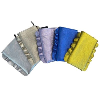 Ripani Metallic Calf Leather Phone Pouch - Multiple Colours