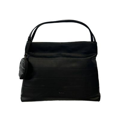 Ripani Bucaneve Leather Handbag Black