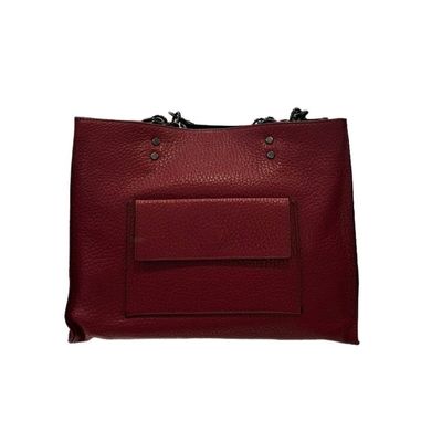 Ripani Avena Leather Handbag Red
