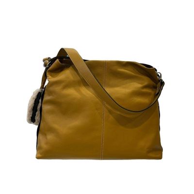 Ripani Lumia Leather Handbag Mustard
