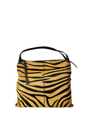 Ripani Tan Zebra Bag