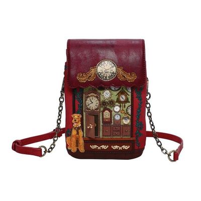 Vendula Tick Tock Clock Shop Phone Pouch