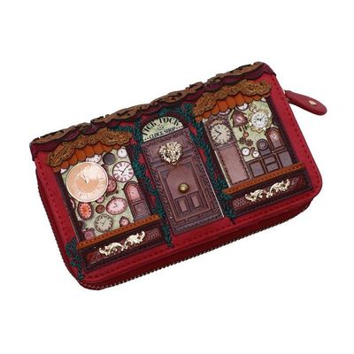 Vendula Tick Tock Shop Medium Ziparound Wallet