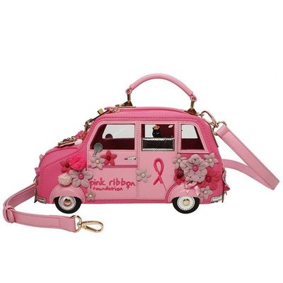 Vendula London Cats &amp; Corgis Floral Pink Taxi