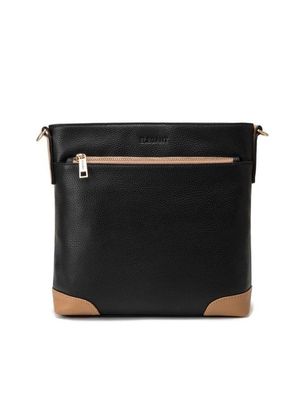 Serenade Evie Leather Crossbody Black/Camel