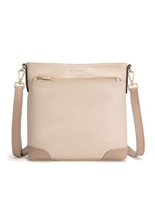 Serenade Evie Leather Crossbody Ivory