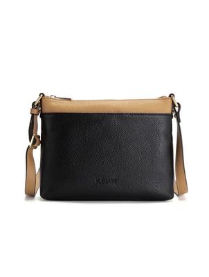 Serenade Francis Leather Crossbody Black/Camel