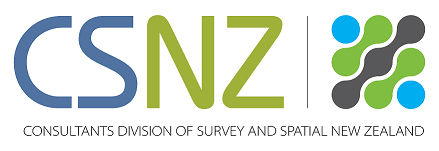 Logo of CSNZ - Consultants Division of Survey and Spatial New Zealand