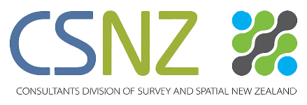 Logo of CSNZ - Consultants Division of Survey and Spatial New Zealand