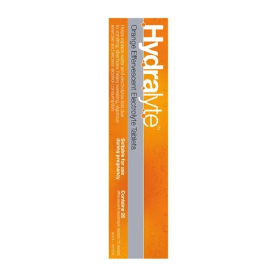 Hydralyte Effervescent 20Pk Orange