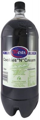 Wests Milkshake Cookies &amp; Cream 2L