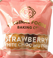 Strawberry &amp; White Chocolate Mega Muffin Original Foods 140g