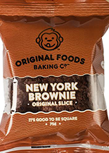 New York Brownie Individual Slice Original Foods 75g