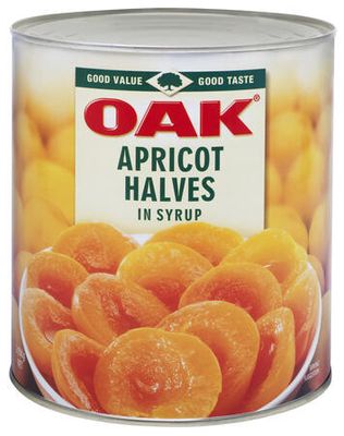 Apricot 1/2s  in Syrup A10 Can