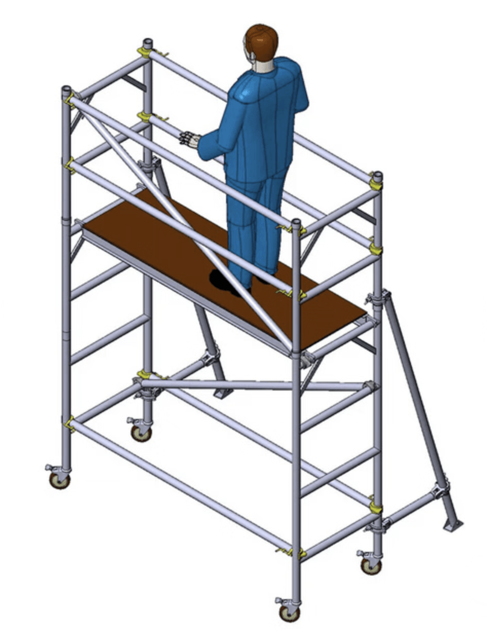 Single Width H Frame Scaffolding, 3.5m heigh