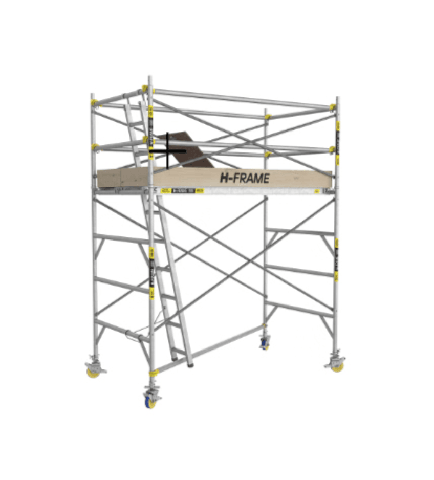 Double Width H Frame Platform Scaffolding: 2m– 4m Platform Height | Tony's Hire (part of Central Building Mangawhai)