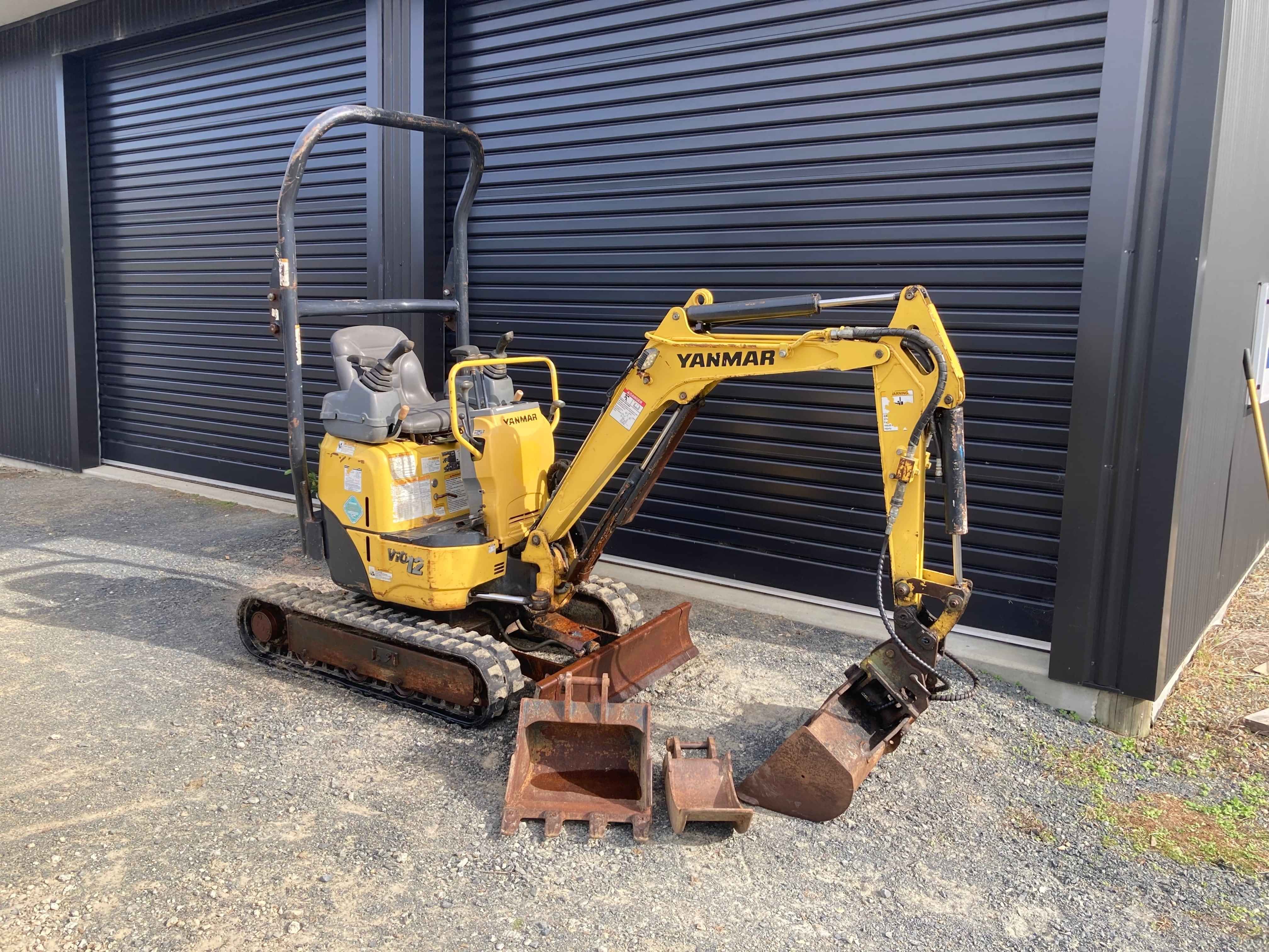 Little digger for hire Mangawhai. Yanmar VIO 12 Digger | Tony's Hire (part of Central Building Mangawhai)