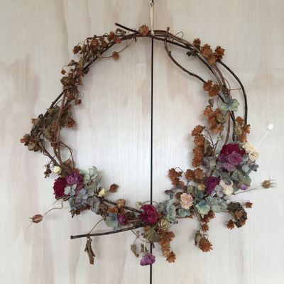 6-6. Designer Dried Flower Wreath - 45cm - Give Me Some Lovin&#039; READY-MADE