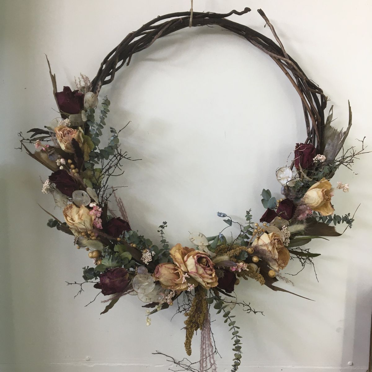 6-2. Designer Dried Flower VINE Wreaths MADE-TO-ORDER designs