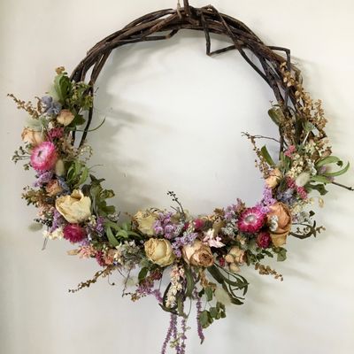 6-2. Designer Dried Flower VINE Wreaths MADE-TO-ORDER designs - from