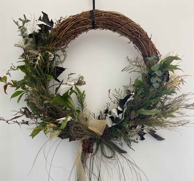 0-0. Christmas Designer Dried Flower Wreaths MADE-TO-ORDER