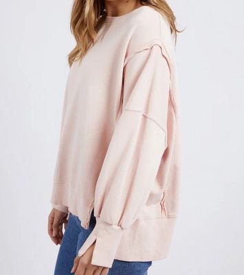 Oversized Peach Pink Crew