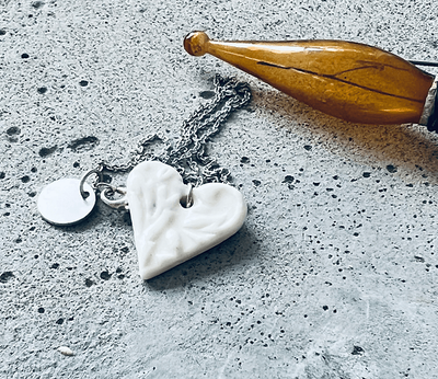 Ceramic Heart Necklace