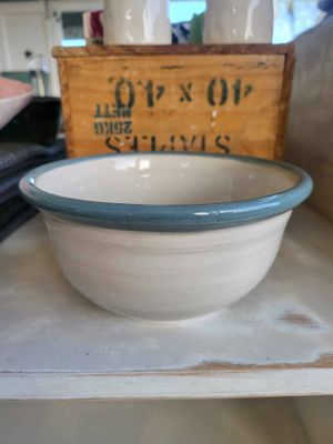 Blue Rimmed Bowl