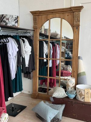 Large Wooden Mirror SALE 20% 0ff, Was $1970