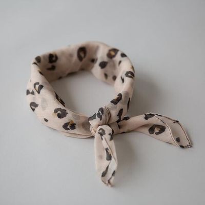 Sophie Mini Leopard Scarf - Blush