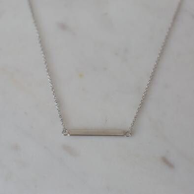 SOPHIE Bar necklace - silver
