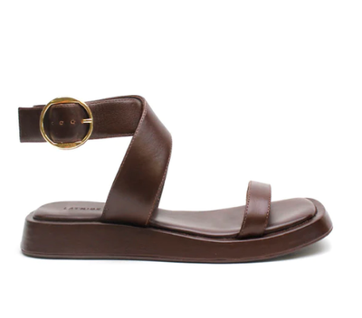 La Tribe Ankle Wrap Sandal - Chocolate