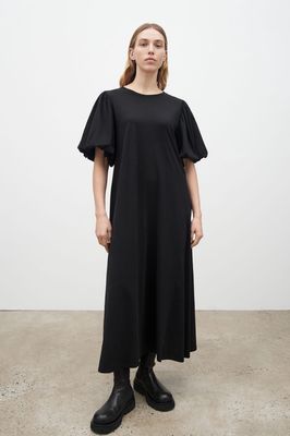 Kowtow Poppy Sleeve Dress - Black
