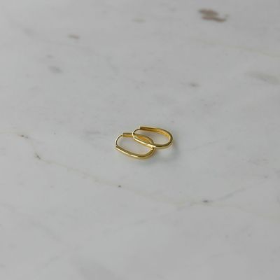 Sophie So Sleek Hoop Earrings - Gold